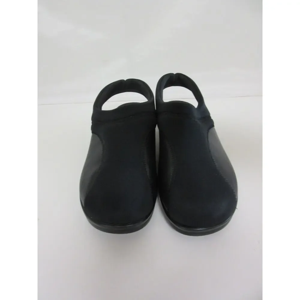 FLEXUS Spring Step Black 40 Flexia Slingback Comfort Cushioned Lounge Shoes-JB2